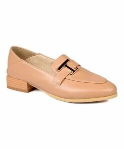 Coupon 💯 BUTITI Apricot Buckle-Accent Loafer - 👩 Women 🛒