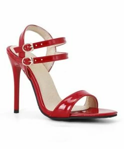 Brand new 👍 BUTITI Red Double-Buckle Stiletto 🩴 Sandal - 👩 Women ⌛