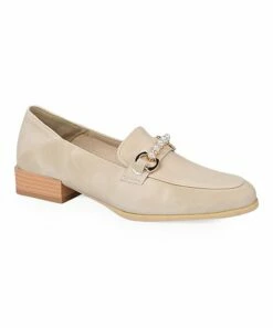 Outlet ๐คฉ BUTITI Beige Imitation Pearl-Strand Loafer - ๐ฉ Women โ