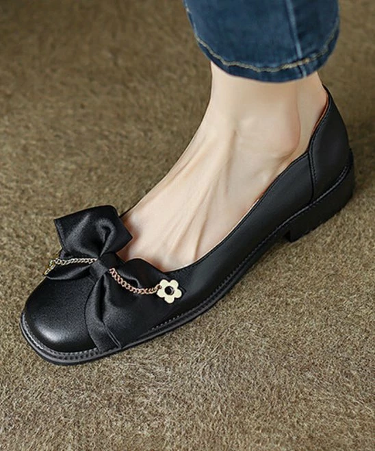 Discount ๐ BUTITI Black Bow-Accent Flat - ๐ฉ Women ๐ 2 Discount ๐ BUTITI Black Bow-Accent Flat - ๐ฉ Women ๐ - Image 2