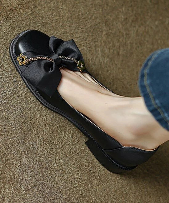 Discount ๐ BUTITI Black Bow-Accent Flat - ๐ฉ Women ๐ 5 Discount ๐ BUTITI Black Bow-Accent Flat - ๐ฉ Women ๐ - Image 5