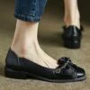 Discount 👏 BUTITI Black Bow-Accent Flat - 👩 Women 👍
