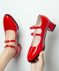Outlet ๐ BUTITI Red Patent Double-Strap Mary Jane ๐ Shoe - ๐ฉ Women ๐ 9 Outlet ๐ BUTITI Red Patent Double-Strap Mary Jane ๐ Shoe - ๐ฉ Women ๐ -BUTITI Shop zu109776916 alt 4 tm1666356246