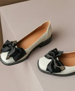 Brand new ✨ BUTITI Beige & Black Bow-Accent Ballet Flat - 👩 Women ✔️ 8 Brand new ✨ BUTITI Beige & Black Bow-Accent Ballet Flat - 👩 Women ✔️ -BUTITI Shop zu109783923 alt 3 tm1666636224