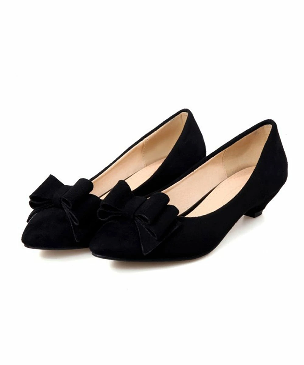 Best deal ๐ BUTITI Black Bow Kitten Heel Pump - ๐ฉ Women ๐ 2 Best deal ๐ BUTITI Black Bow Kitten Heel Pump - ๐ฉ Women ๐ - Image 2