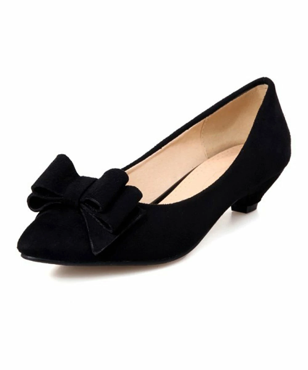 Best deal ๐ BUTITI Black Bow Kitten Heel Pump - ๐ฉ Women ๐ 4 Best deal ๐ BUTITI Black Bow Kitten Heel Pump - ๐ฉ Women ๐ - Image 4