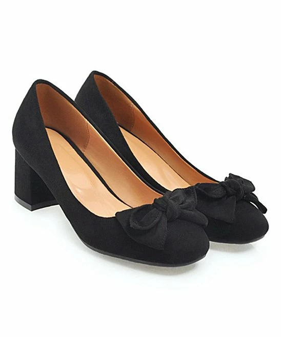 Wholesale ๐ BUTITI Black Block Heel Bow Pump - ๐ฉ Women ๐ฅฐ 3 Wholesale ๐ BUTITI Black Block Heel Bow Pump - ๐ฉ Women ๐ฅฐ - Image 3
