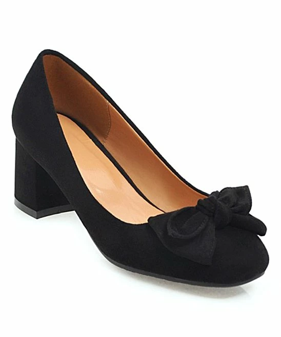 Wholesale ๐ BUTITI Black Block Heel Bow Pump - ๐ฉ Women ๐ฅฐ 1 Wholesale ๐ BUTITI Black Block Heel Bow Pump - ๐ฉ Women ๐ฅฐ