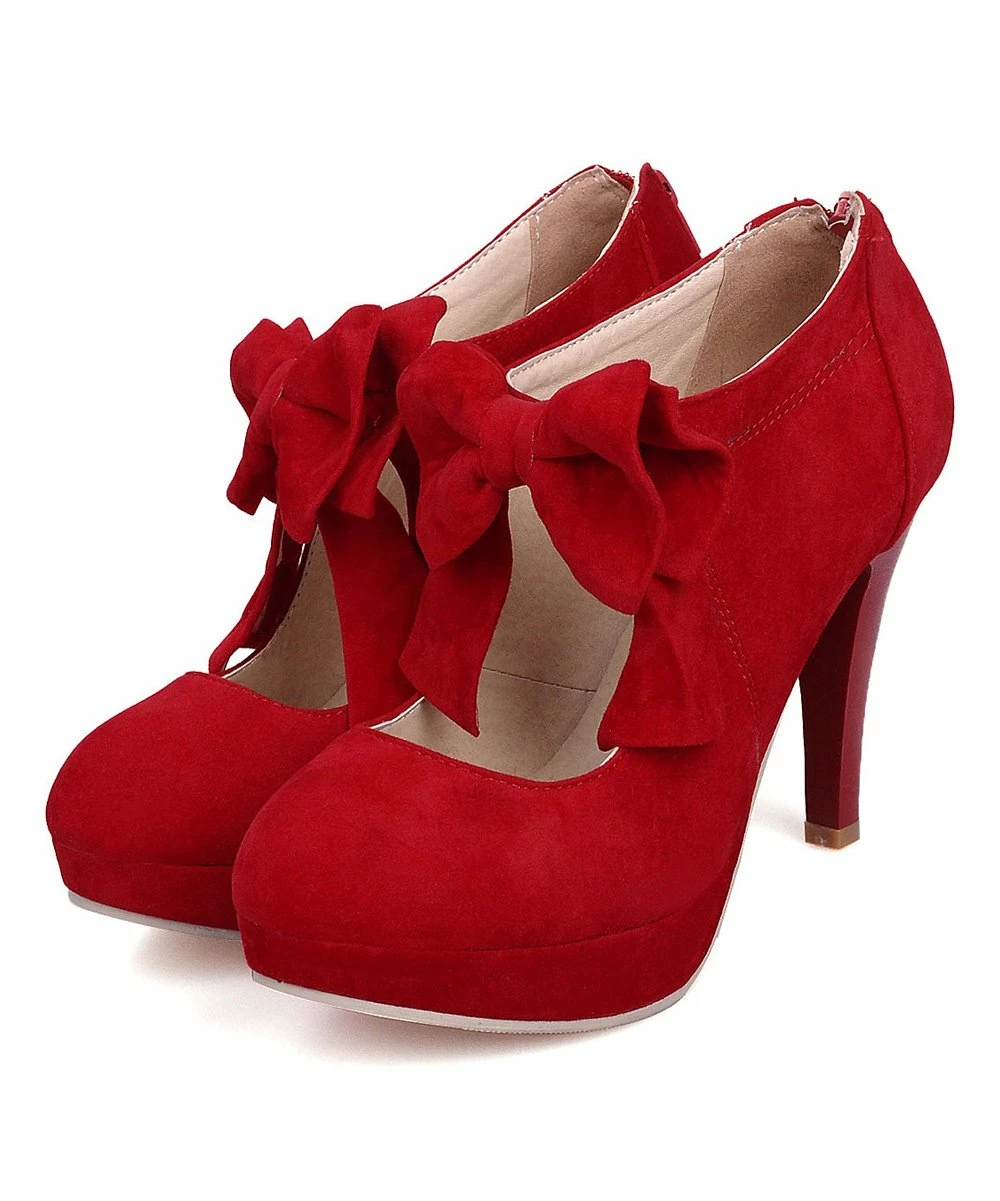 Best Pirce ๐ BUTITI Red Bow Pump - ๐ฉ Women ๐คฉ 2 Best Pirce ๐ BUTITI Red Bow Pump - ๐ฉ Women ๐คฉ - Image 2