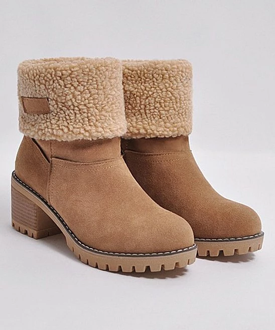 Outlet ๐ BUTITI Beige Faux Shearling Fold-Over Round-Toe Boot - ๐ฉ Women ๐ 1 Outlet ๐ BUTITI Beige Faux Shearling Fold-Over Round-Toe Boot - ๐ฉ Women ๐