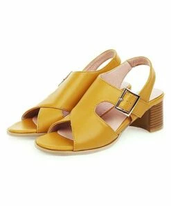 Cheapest 👏 BUTITI Yellow Peep-Toe Pump - 👩 Women ⭐ -BUTITI Shop zu84061351 alt 2 tm1580322195