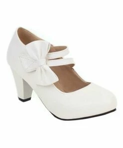 Coupon ๐ BUTITI White Side-Bow Double-Strap Mary Jane Pump - ๐ฉ Women ๐ฏ
