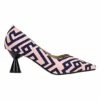 Best Sale 😍 BUTITI Pink & Black Abstract Geometric Pump - 👩 Women 🌟