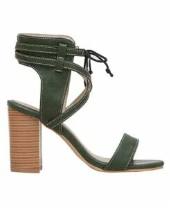 Coupon 👍 BUTITI Green Ankle-Tie 🩴 Sandal - 👩 Women 😀 -BUTITI Shop zu84366647 alt 1 tm1581534778