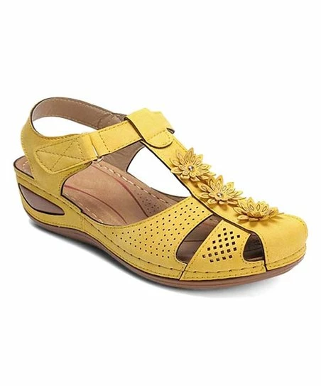 Top 10 ๐ BUTITI Yellow Floral Wedge ๐ฉด Sandal - ๐ฉ Women ๐ 1 Top 10 ๐ BUTITI Yellow Floral Wedge ๐ฉด Sandal - ๐ฉ Women ๐