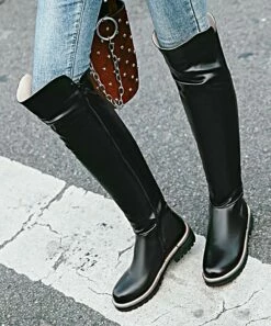 Discount ⭐ BUTITI Black Over-the-Knee Boot - 👩 Women 😍