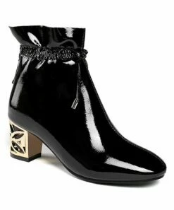 Outlet ✔️ BUTITI Black Textured-Heel Ankle Boot - 👩 Women 🛒