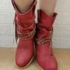 Top 10 🎉 BUTITI Red Rope-Wrap Fringe Boot - 👩 Women 😀