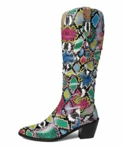 Hot Sale 🤩 BUTITI Red & Blue Snake Cowboy Boot - 👩 Women 🌟 7 Hot Sale 🤩 BUTITI Red & Blue Snake Cowboy Boot - 👩 Women 🌟 -BUTITI Shop zu91062743 alt 2 tm1605902044