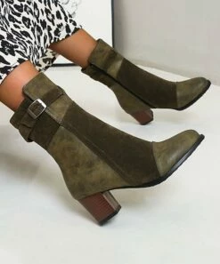 BUTITI Shop 25 Brand new 😍 BUTITI Green Contrast Buckle Boot - 👩 Women 🌟