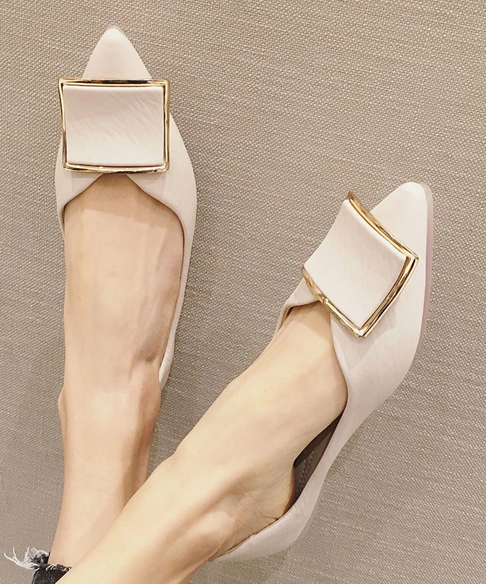 Budget ๐ BUTITI Apricot Square Medallion Pointed-Toe Flat - ๐ฉ Women ๐ 1 Budget ๐ BUTITI Apricot Square Medallion Pointed-Toe Flat - ๐ฉ Women ๐