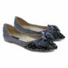 Outlet 🛒 BUTITI Black & Navy Sequin Bow-Accent Flat - 👩 Women 🤩