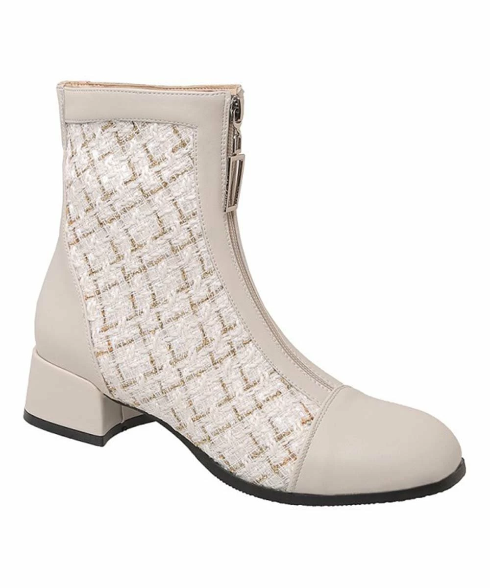 Best deal ๐คฉ BUTITI Gray Plaid Zip-Front Ankle Boot - ๐ฉ Women ๐คฉ 1 Best deal ๐คฉ BUTITI Gray Plaid Zip-Front Ankle Boot - ๐ฉ Women ๐คฉ