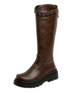 Wholesale ✔️ BUTITI Brown Strap-Top Platform Boot - 👩 Women 🔥 -BUTITI Shop zu96833161 alt 2 tm1623432245