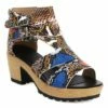 Best deal 🧨 BUTITI Brown Snake Ankle-Buckle Block-Heel Platform 🩴 Sandal - 👩 Women 🛒