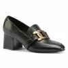Best reviews of ⌛ BUTITI Black & Goldtone Link Loafer Pump - 👩 Women 🎁