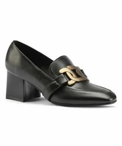 Best reviews of โ BUTITI Black & Goldtone Link Loafer Pump - ๐ฉ Women ๐