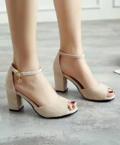 Flash Sale 🧨 BUTITI Beige Peep-Toe Ankle-Strap Pump - 👩 Women 🌟