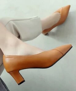 Budget 🥰 BUTITI Dark Yellow Pointed-Toe Pump - 👩 Women 🥰 -BUTITI Shop zu98571498 alt 2 tm1628713522