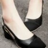 Budget 🧨 BUTITI Black Slingback Pump - 👩 Women 🔔