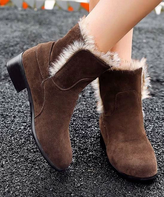 Coupon ๐ BUTITI Brown Buckle-Accent Faux Fur-Lined Ankle Boot - ๐ฉ Women ๐ฅ 1 Coupon ๐ BUTITI Brown Buckle-Accent Faux Fur-Lined Ankle Boot - ๐ฉ Women ๐ฅ