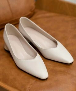 Best Pirce 😀 BUTITI Beige Pointed-Toe Pump - 👩 Women 🎉 -BUTITI Shop zu98717425 alt 2 tm1629313970