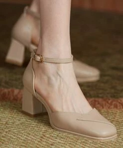 Cheap ๐ BUTITI Khaki Buckle Ankle-Strap Pump - ๐ฉ Women ๐คฉ