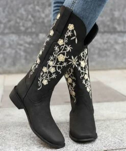 Best Pirce ๐ BUTITI Black & White Floral Embroidered Tall Cowboy ๐ฅพ Boots - ๐ฉ Women ๐ 9 Best Pirce ๐ BUTITI Black & White Floral Embroidered Tall Cowboy ๐ฅพ Boots - ๐ฉ Women ๐ -BUTITI Shop zu98968591 main tm1629823423