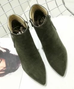 Top 10 😉 BUTITI Green Stiletto Bootie - 👩 Women ⭐ -BUTITI Shop zu99303777 alt 3 tm1631022577
