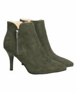 BUTITI Shop 11 Top 10 😉 BUTITI Green Stiletto Bootie - 👩 Women ⭐