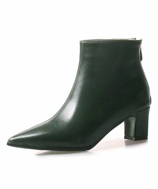 New 💯 BUTITI Green Block-Heel Bootie - 👩 Women 🌟 2 New 💯 BUTITI Green Block-Heel Bootie - 👩 Women 🌟 - Image 2